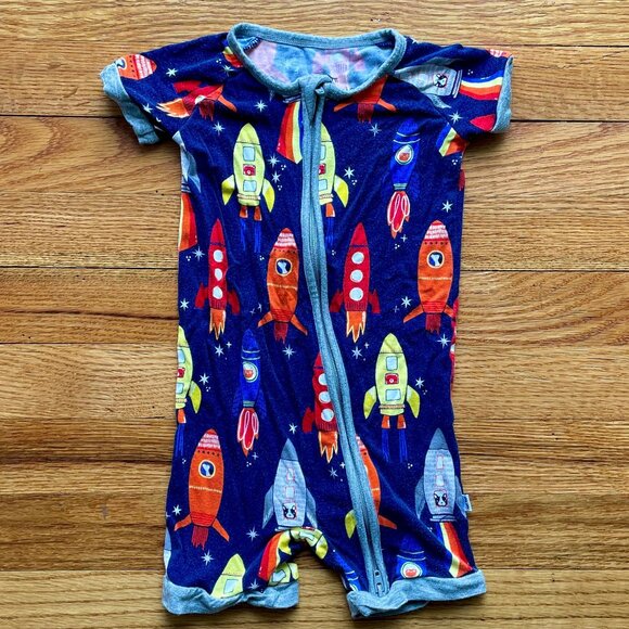 Little Sleepies Space Explorer Shorty Zippy Size 12-18 Month - Picture 1 of 7
